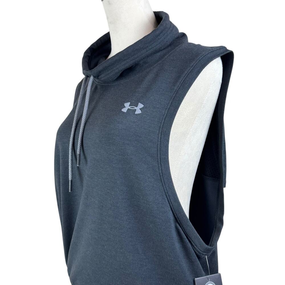 Under Armour NWT Featherweight Fleece Sleeveless Funnel Neck Pullover Sweater - Picture 12 of 16